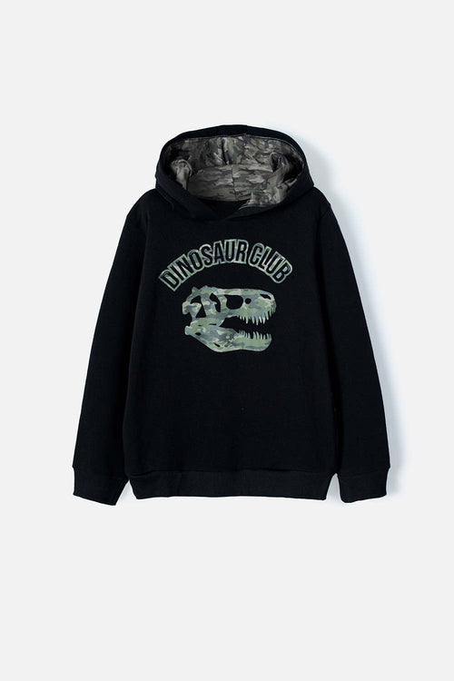 BLACK MIC HOODIE FOR KIDS