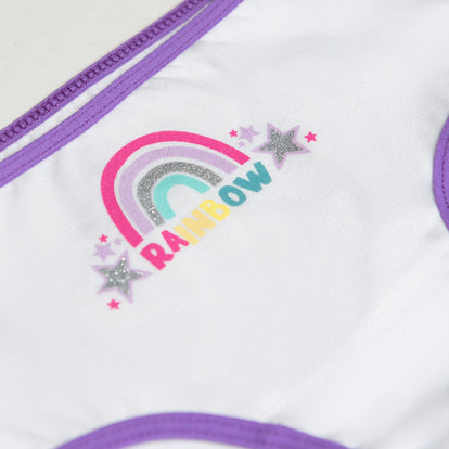 PACK X2 PANTIES DE NIÑA, LILA/BLANCO DE MIC