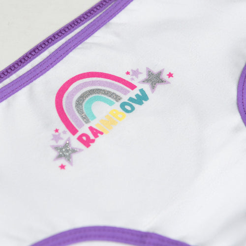 PACK X2 PANTIES DE NIÑA, LILA/BLANCO DE MIC