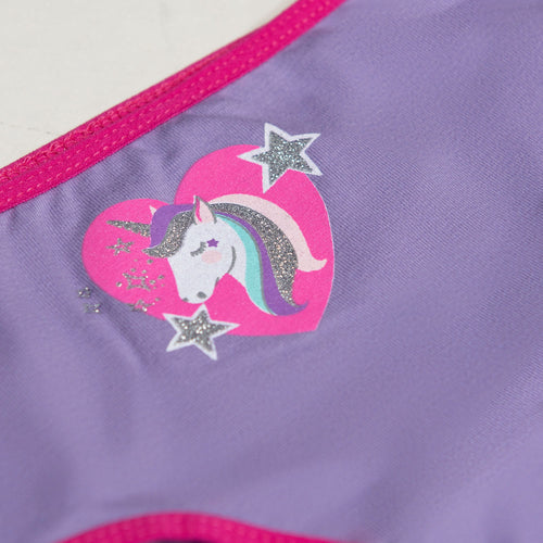 PACK X2 PANTIES DE NIÑA, LILA/BLANCO DE MIC