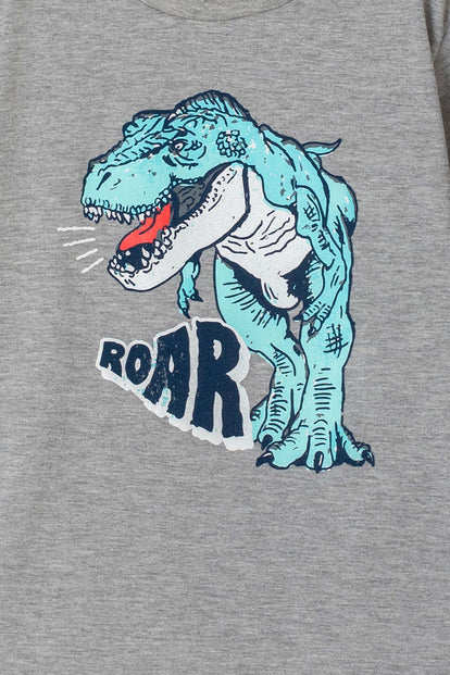 CAMISETA DE NIÑO, MANGA CORTA  GRIS DE MIC