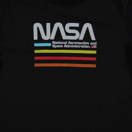 CAMISETA DE MIC MANGA CORTA NEGRA PARA NIÑO