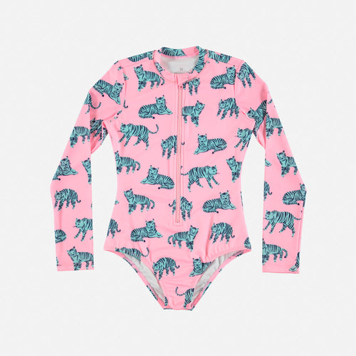 VESTIDO DE BAÑO MIC MANGA LARGA ROSADO PARA NIÑA