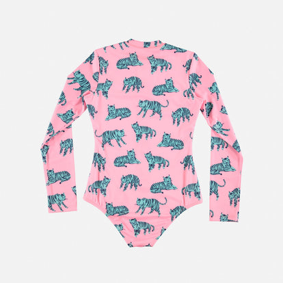VESTIDO DE BAÑO MIC MANGA LARGA ROSADO PARA NIÑA