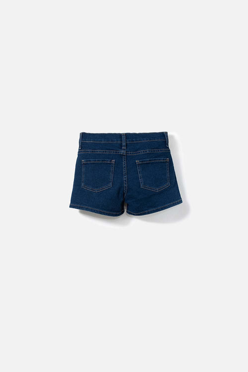 SHORT DE NIÑA, AZUL DE MIC
