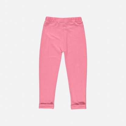 JOGGER MIC CON APLIQUES BRILLANTES ROSADO PARA NIÑA