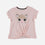 CAMISETA DE MIC MANGA CORTA ROSADA PARA NIÑA
