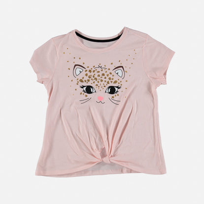 CAMISETA DE MIC MANGA CORTA ROSADA PARA NIÑA