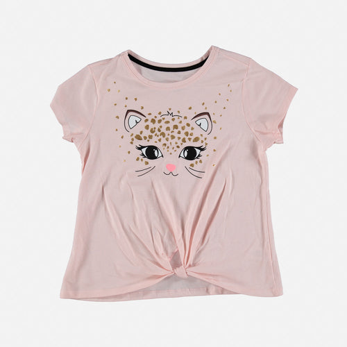 CAMISETA DE MIC MANGA CORTA ROSADA PARA NIÑA