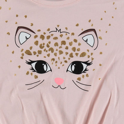CAMISETA DE MIC MANGA CORTA ROSADA PARA NIÑA