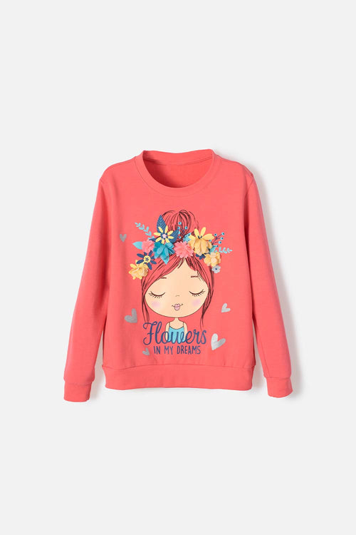 BUZO MIC ESTAMPADO ROSADO PARA NIÑA