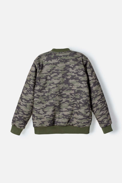 KIDS' GREEN CLOSED MICROPHONE JACKET FOR BOYS