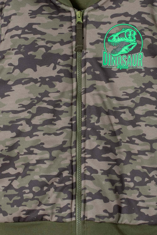 KIDS' GREEN CLOSED MICROPHONE JACKET FOR BOYS