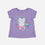 CAMISETA DE LITTLEMIC MANGA CORTA MORADA PARA NIÑA 2T A 5T