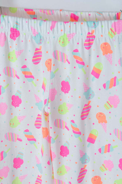 PIJAMA MIC DE PANTALÓN LARGO/CORTO AZUL Y ROSADO PARA NIÑA