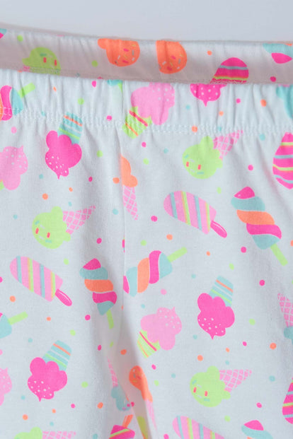 PIJAMA MIC DE PANTALÓN LARGO/CORTO AZUL Y ROSADO PARA NIÑA