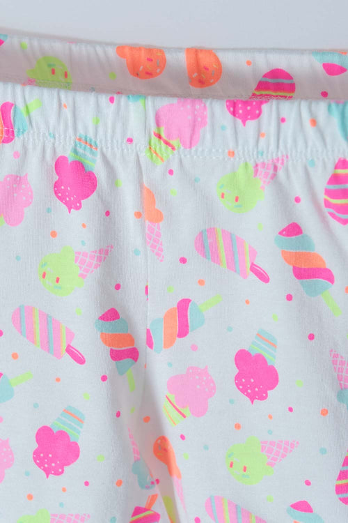 PIJAMA MIC DE PANTALÓN LARGO/CORTO AZUL Y ROSADO PARA NIÑA