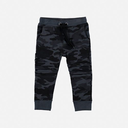 LITTLEMIC PRINTED GREY JOGGERS FOR BOYS SIZES 2T TO 5T