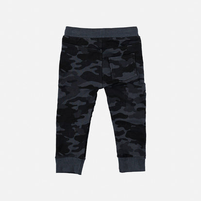 JOGGER LITTLEMIC ESTAMPADO GRIS PARA NIÑO DE 2T A 5 T