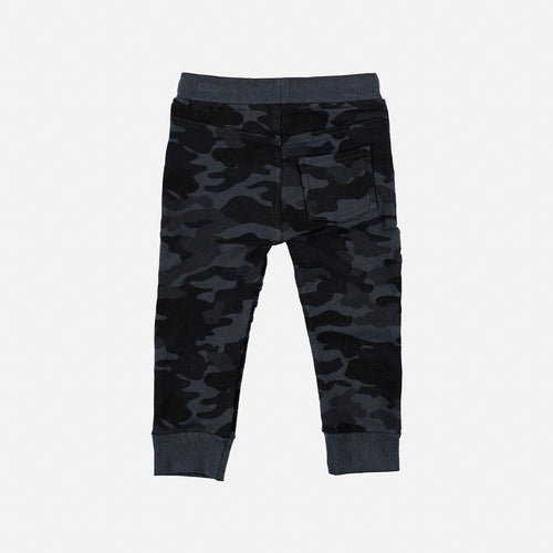 LITTLEMIC PRINTED GREY JOGGERS FOR BOYS SIZES 2T TO 5T