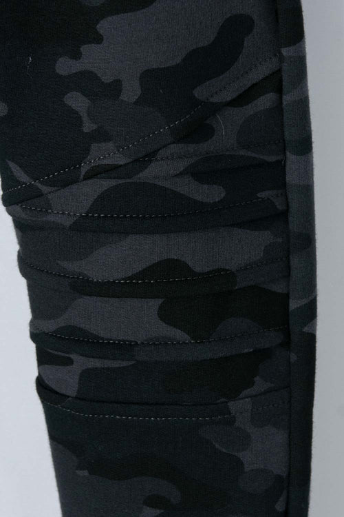 LITTLEMIC PRINTED GREY JOGGERS FOR BOYS SIZES 2T TO 5T