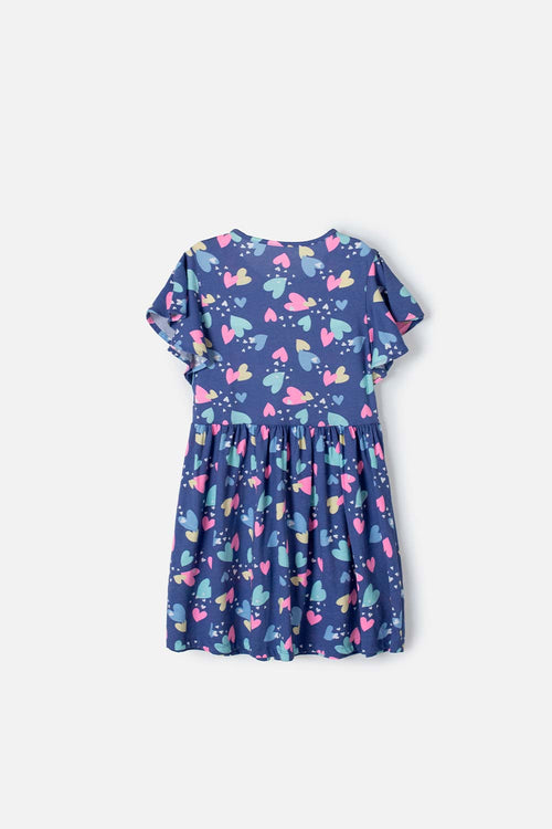 VESTIDO MIC MANGA SISA MORADO PARA NIÑA