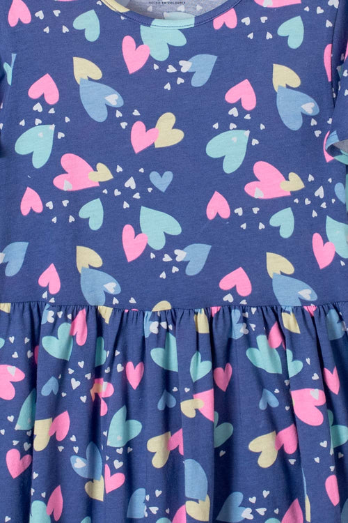 VESTIDO MIC MANGA SISA MORADO PARA NIÑA