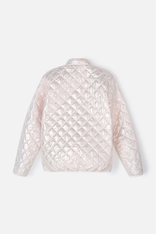 GIRL'S SILVER OPEN-FRONT JACKET
