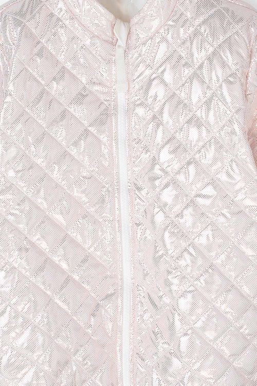 GIRL'S SILVER OPEN-FRONT JACKET