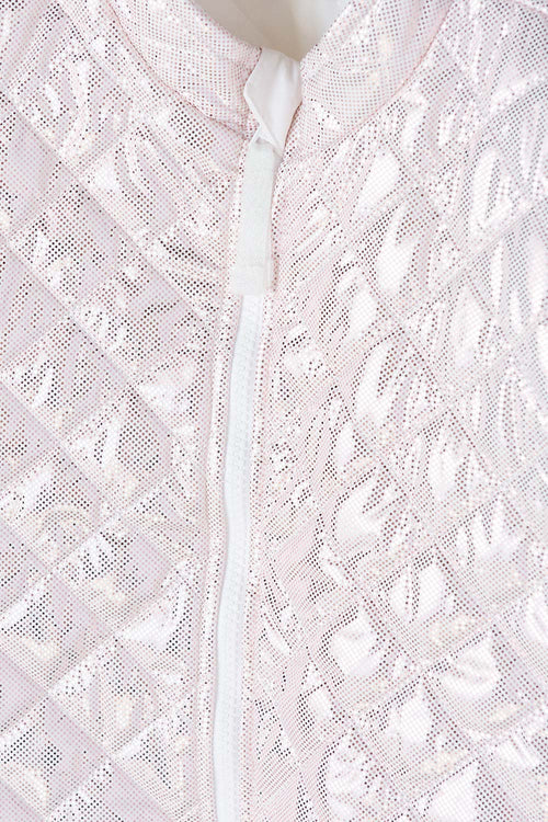 GIRL'S SILVER OPEN-FRONT JACKET