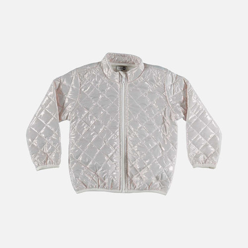 LITTLEMIC SHINY ROSE GOLD JACKET FOR GIRLS 2T TO 5T