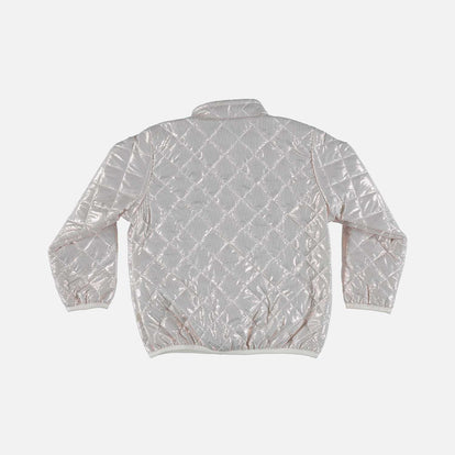 CHAQUETA LITTLEMIC EFECTO BRILLANTE ORO ROSA PARA NIÑA 2T A 5T
