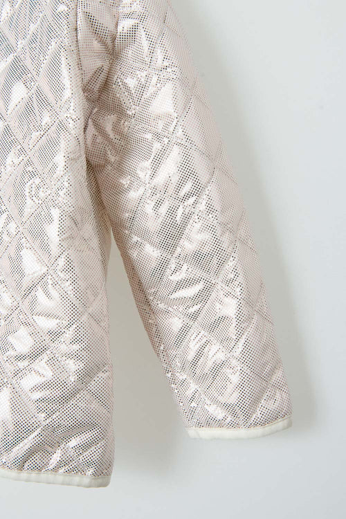 LITTLEMIC SHINY ROSE GOLD JACKET FOR GIRLS 2T TO 5T