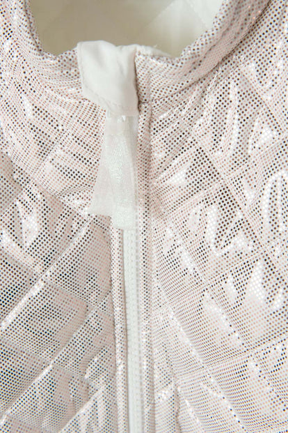 CHAQUETA LITTLEMIC EFECTO BRILLANTE ORO ROSA PARA NIÑA 2T A 5T