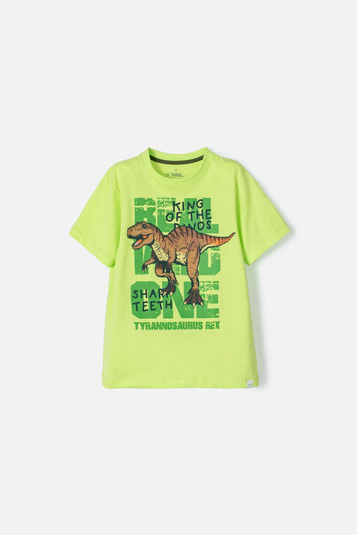CAMISETA DE MIC MANGA CORTA VERDE PARA NIÑO
