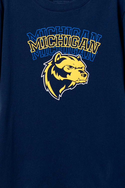 CAMISETA DE MIC MANGA CORTA AZUL PARA NIÑO