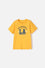 CAMISETA DE MIC MANGA CORTA MOSTAZA PARA NIÑO