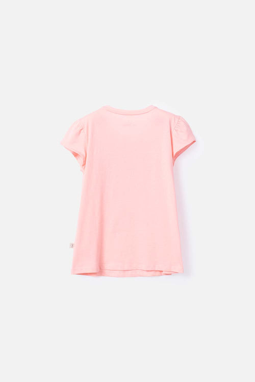 CAMISETA DE NIÑA, MANGA CORTA MANDARINA DE MIC
