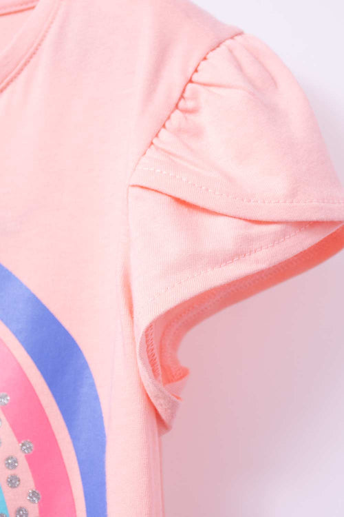 CAMISETA DE NIÑA, MANGA CORTA MANDARINA DE MIC
