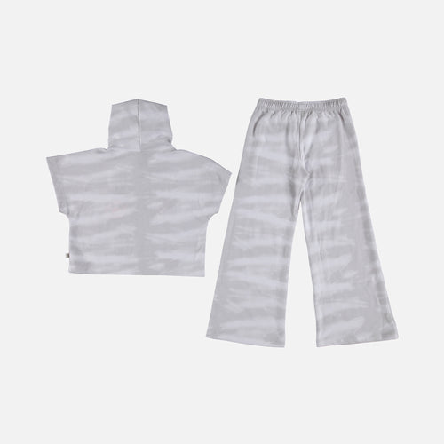 CONJUNTO DE NIÑA, TIE DYE GRIS DE MIC