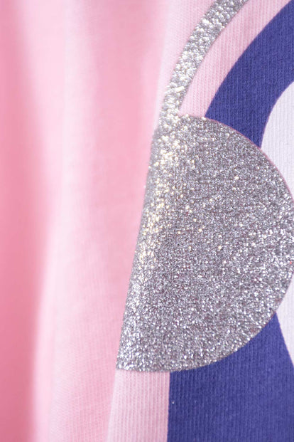 CAMISETA DE LITTLEMIC MANGA LARGA ROSADO PARA NIÑA 2T A 5T