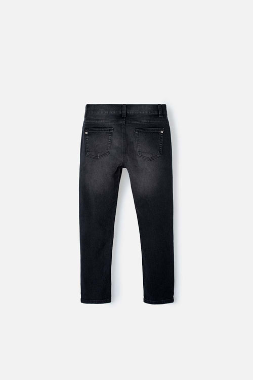 BOY'S BLACK DENIM JEAN WITH FRONT POCKETS