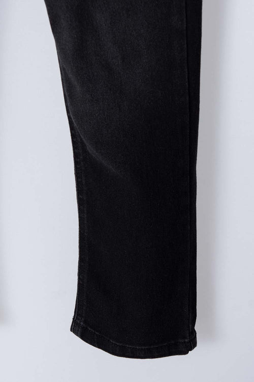 BOY'S BLACK DENIM JEAN WITH FRONT POCKETS