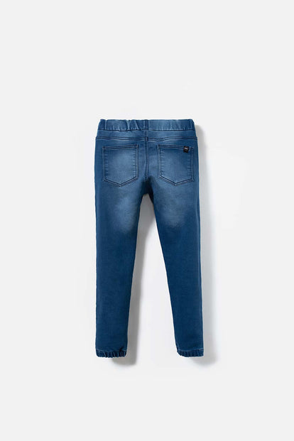 JOGGER MIC CON CORDÓN AJUSTABLE DENIM TONIC PARA NIÑO