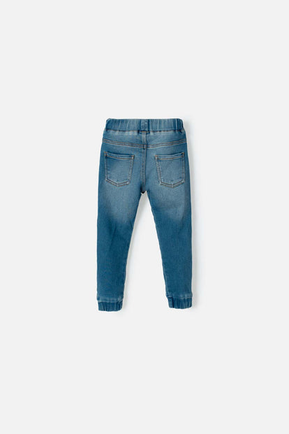 JOGGER LITTLEMIC CON CORDÓN AZUL PARA NIÑO 2T A 5T