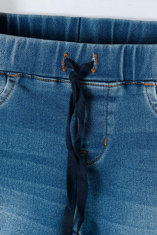 LITTLEMIC JOGGER WITH BLUE DRAWSTRING FOR BOYS 2T TO 5T