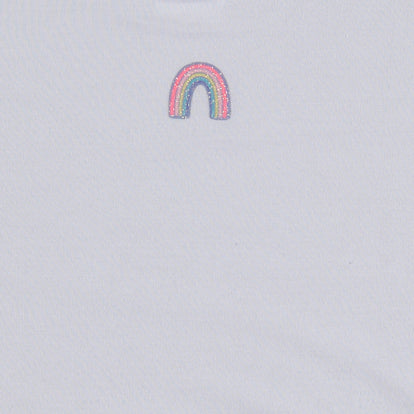 PACK X2 CAMISETAS DE NIÑA, MANGA CORTA MORADA/BLANCO DE MIC