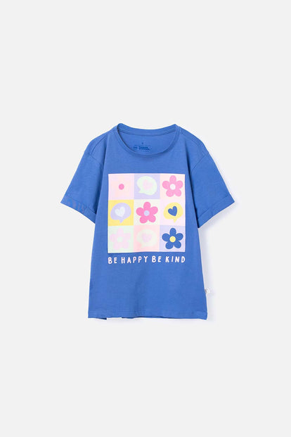 CAMISETA DE MIC MANGA CORTA MORADA PARA NIÑA
