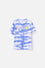 CAMISETA DE MIC MANGA CORTA BLANCO Y AZUL PARA NIÑA