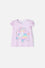 CAMISETA LITTLEMIC ROSADA MANGA CORTA PARA NIÑA 2T A 5T
